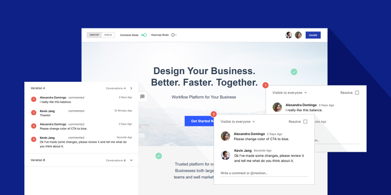 instapage review and landing page builder screenshot